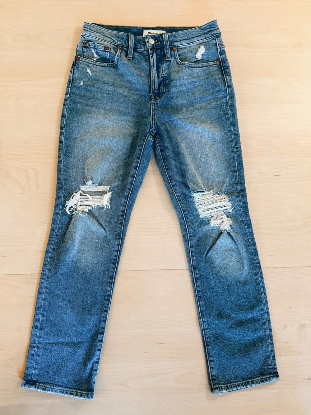 Madewell The Perfect Vintage Jean Distressed Medium Wash Size 25P